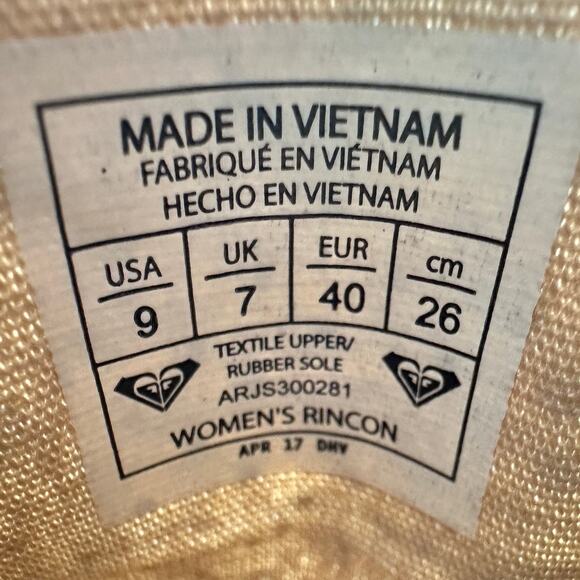 Roxy Women's Rincon Slip On, Walking, Blue Dot, 9 US M - Picture 8 of 8